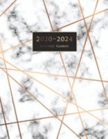 2020-2024 Monthly Planner: Large Five Year Planner with Marble Cover (Volume 6) 169142014X Book Cover