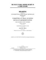 The state of small business security in a cyber economy 1653440511 Book Cover