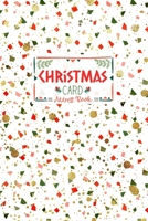 Christmas Card Address Book: Red, Green and Faux Glitter Geometric Confetti Pattern Record Book and Tracker For Holiday Cards You Send and Receive, A Ten Year Address Organizer 1704086108 Book Cover
