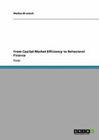 From Capital Market Efficiency to Behavioral Finance 3640436849 Book Cover