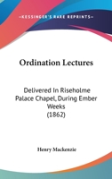 Ordination Lectures 046956797X Book Cover