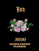2020 Unique Pocket Planner: Ann... This Beautiful Planner is For You - Pursue Your Dreams & Goals / Personalized Name Journal for Women & Teen Girls ... / Pretty Planner Notebook / 8,5 x 11 inch 1712251848 Book Cover