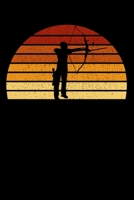 Archer Notebook: Vintage Sunset Arching 6 x 9 (A5) Graph Paper Squared Journal Gift For Archers And Archery Lovers (108 Pages) 1673467946 Book Cover