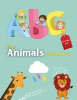 ABC Animals Coloring Book for Kids Ages 2-5: An Activity Book for Toddlers and Preschool Kids to Learn the English Alphabet Letters from A to Z B08Y3XFVNR Book Cover