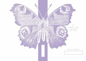 Purple Moth Le Papillon Journal (College Ruled): Vintage Butterfly Notebook, 7 X 10 in (B5 17.78 X 25.4 Cm) with Wraparound Design and contrasting spine 1956016163 Book Cover