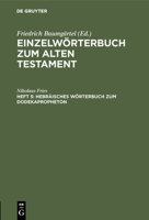 Hebräisches Wörterbuch Zum Dodekapropheton 3110052253 Book Cover
