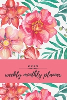 2020 Weekly Monthly Planner: Floral Weekly & Monthly Calendar for 2020 With Extra Space For Notes | Watercolor Notebook for Women | 136 pages  6x9 (Romantic Line) 1671021215 Book Cover