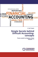 Simple Secrets behind Difficult Accounting-concepts 6200320004 Book Cover