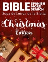 Spanish Bible Word Search Christmas Edition (Sopa de letras de la Biblia): Large Print Edición de Navidad B08L9H2TRD Book Cover