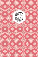 Notebook: Lined Journal/Notebook/Diary - Ornamental Art Red Cover - 6x9 inch/100 Pages 1691029572 Book Cover