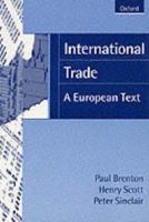 International Trade: A European Text 0198774443 Book Cover