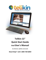 Telikin 22" Quick Start Guide and User's Manual: AIOpc w/ Black Wireless KB 1523432144 Book Cover