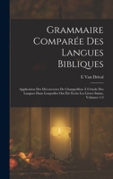 Grammaire Comparée Des Langues Bibliques 1017609047 Book Cover