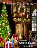 Merry Christmas - Coloring Book For Adults: Stress Relieving Holiday Coloring Book For Adults Relaxation - 60 Full Page Detailed Unique Designs - Feat B08PKV4P97 Book Cover