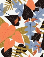 2020 Monthly Planner: Large Monthly Planner with Inspirational Quotes and Floral Cover (Volume 5) 108780888X Book Cover