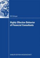 Highly Effective Behavior Of Financial Consultants 3834912727 Book Cover
