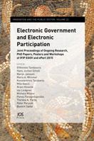 Electronic Government and Electronic Participation 1614994285 Book Cover