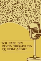 Ich habe den besten Therapeuten er hei�t Musik: Notenheft DIN-A5 mit 100 Seiten leerer Notenzeilen zum Notieren von Noten und Melodien f�r Komponistinnen, Komponisten, Musikstudentinnen und Musikstude 1693049376 Book Cover