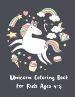 Unicorn Coloring Book For Kids Ages 4-8: Printable Unicorn Colouring Pages for Kids null Book Cover