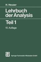 Lehrbuch Der Analysis Teil 1 3519322315 Book Cover