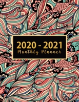 2020-2021 Monthly Planner: see bigger planner 2020 Jan 2020 - Dec 2021 24 Months Agenda Planner with Holiday Personal Appointment ( Size 8.5x11, Jan 2020 to Dec 2021 ) Floral Wave design perfect gift  1706148453 Book Cover