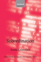 Subordination 0199282005 Book Cover