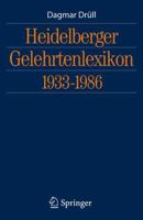 Heidelberger Gelehrtenlexikon 1933-1986 3540888349 Book Cover