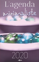 L'agenda minimaliste 2020: planificateur mensuel à cases avec 2 pages libres et lignées pour chaque mois | vue fluide en double page avec blocs et ... encombrement réduit 13x20 cm (French Edition) 1712229397 Book Cover