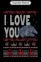 Composition Notebook: Star Wars Falcon I Love You Ugly Christmas Sweater Journal/Notebook Blank Lined Ruled 6x9 100 Pages 1708597719 Book Cover