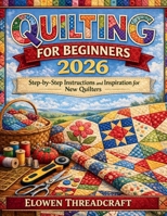 QUILTING FOR BEGINNERS: Step-by-Step Instructions and Inspiration for New Quilters B0GQV8ZYD5 Book Cover