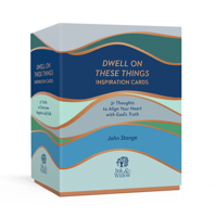 Dwell on These Things Inspiration Cards: 31 Thoughts to Align Your Heart with God's Truth 0593231813 Book Cover