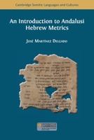 An Introduction to Andalusi Hebrew Metrics 1805110675 Book Cover