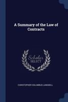 Summary of the Law of Contracts 1016032323 Book Cover