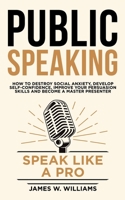 Public Speaking: Speak Like a Pro – How to Destroy Social Anxiety, Develop Self-Confidence, Improve Your Persuasion Skills, and Become a Master Presenter 1686622708 Book Cover