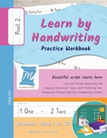 Learn by Handwriting, Practice Workbook - Numbers from 1 to 50 - Words and Numbers - Print, Level 2: Children and Adults. Repetition, Fast Learning, Memory, Focus - English (N150) B0DQ2PF595 Book Cover