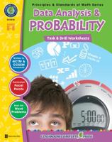 Data Analysis & Probability: Task & Drill Sheets, Grades 6-8 1553195485 Book Cover
