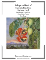 Foliage and Fruit of Sterculia Parviflora Cross Stitch Pattern – Marianne North – Large Size Edition: Regular and Large Print Cross Stitch Pattern B0G6CVRQMB Book Cover