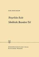 Burgerliches Recht Schuldrecht, Besonderer Teil 3409886311 Book Cover