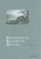 Zeitschrift Fur Die Geschichte Des Oberrheins: 166. Jahrgang (2018) 3170343874 Book Cover