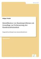 Identifikation Von Kundenproblemen ALS Grundlage Zur Verbesserung Der Kundenzufriedenheit 3838661419 Book Cover