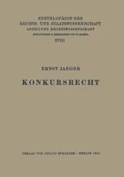 Konkursrecht 364288864X Book Cover