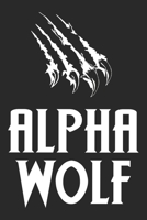 Alpha Wolf: Wolf Notebook Blank Line Wolves Animal Journal Lined with Lines 6x9 120 Pages Checklist Record Book Take Notes Gift Planner Paper Men Women Kids Christmas Gift for Wolf Lover 1706298323 Book Cover