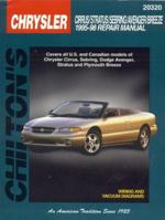 Chrysler: Cirrus/Stratus/Sebring/Avenger/Breeze 1995-98: Covers all U.S. and Canadian models of Chrysler Cirrus, Sebring, Dodge Avenger, Stratus and Plymouth ... (Chilton's Total Car Care Repair Manua 0801990904 Book Cover