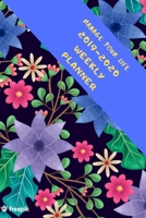 Manage your life , 2019-2020 Weekly Planner: October 2019-December 2020 Weekly and Monthly Planner,for kids, teacher, student, women , girls ,men , ... , 100 pages ,floral and nature, navy blue 1692966936 Book Cover