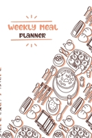 Weekly meal planner: Meal Planning & Grocery List Menu Food Planners Prep Book Eat Records Perfect for to Do Lists, Meal Planning, Weekly Diet Prep (120 pages, 6 x9 '') 1677868287 Book Cover