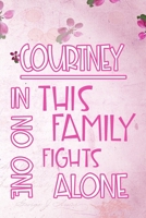 COURTNEY In This Family No One Fights Alone: Personalized Name Notebook/Journal Gift For Women Fighting Health Issues. Illness Survivor / Fighter Gift for the Warrior in your life Writing Poetry, Diar 1704388295 Book Cover