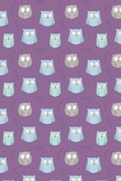 Cute Owls: Purple 6 x 9 Dot Grid Notebook 1088818838 Book Cover