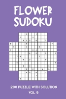 Flower Sudoku 200 Puzzle with solution Vol 9: Sudoku variation similar to Samurai Sudoku B08MSQ3XZ5 Book Cover