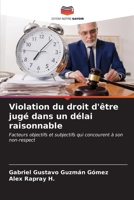 Violation du droit d'être jugé dans un délai raisonnable: Facteurs objectifs et subjectifs qui concourent à son non-respect (French Edition) B0CKKSPF3G Book Cover