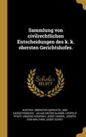 Sammlung von civilrechtlichen Entscheidungen des k. k. obersten Gerichtshofes. 1011933535 Book Cover